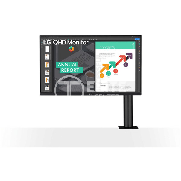 LG 27QN880-B - LED-backlit LCD monitor - 27" - 2560 x 1440 - IPS - HDMI / DisplayPort / USB - Black - en Elite Center
