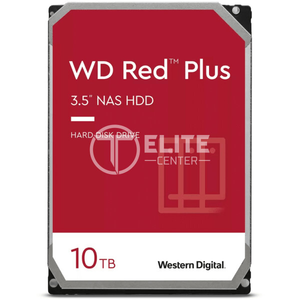 Western Digital WD Red Plus NAS Hard Drive - Hard drive - Internal hard drive - 10 TB - 2.5" - 5400 rpm - Serial ATA - en Elite Center
