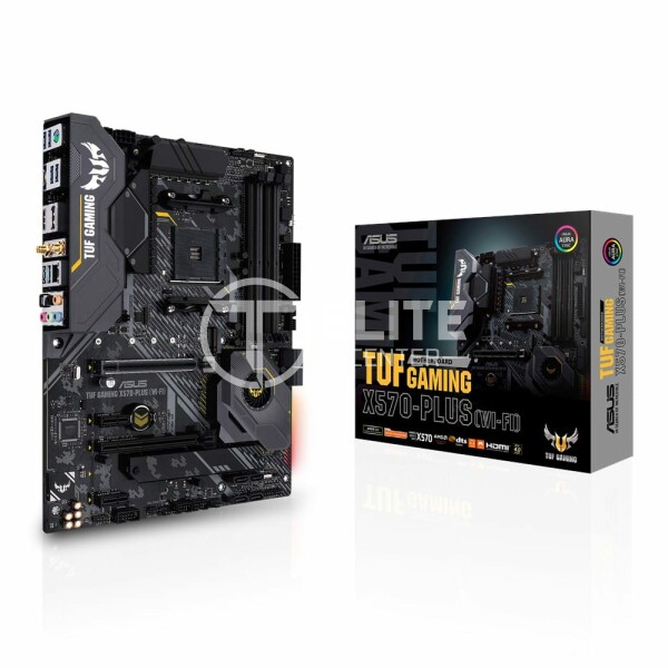 Placa Madre ASUS AM4 TUF Gaming X570-Plus (Wi-Fi),PCIe 4.0, Dual M.2, HDMI, DP, ATX - en Elite Center