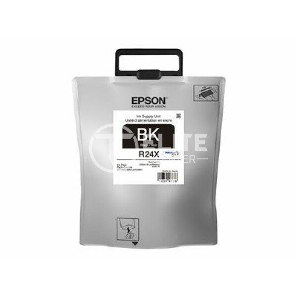 Epson R24X - Gran capacidad - negro - original - paquete de tinta - para WorkForce Pro WF-R8590, WF-R8590 D3TWFC, WF-R8590DTWF, WF-R8590DTWFL - en Elite Center