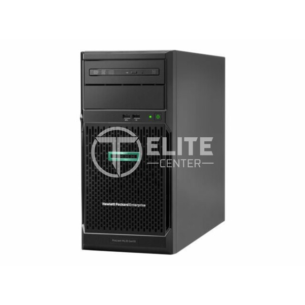 HPE ProLiant ML30 Gen10 - Servidor - torre - 4U - 1 vía - 1 x Xeon E-2224 / 3.4 GHz - RAM 16 GB - SATA - de intercambio no en caliente 3.5" bahía(s) - HDD 1 TB - Matrox G200 - GigE - monitor: ninguno - en Elite Center