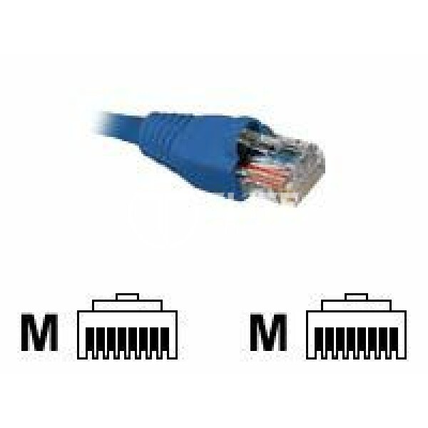 Nexxt - Cable de interconexión - RJ-45 (M) a RJ-45 (M) - 90 cm - UTP - CAT 5e - moldeado, trenzado - azul - en Elite Center