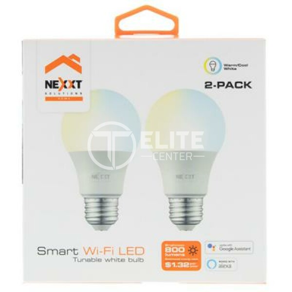 Nexxt Solutions Connectivity - Light Bulb - A19 CCT 220V 2PK - en Elite Center
