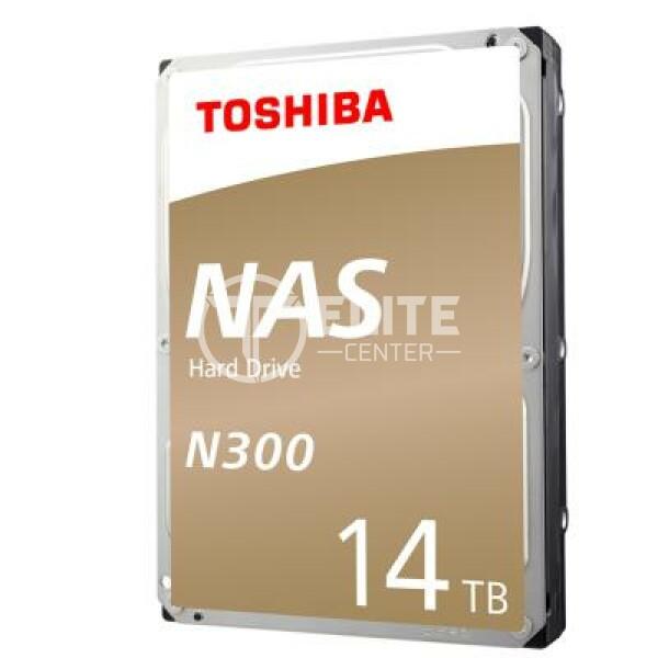 Toshiba N300 NAS - Disco duro - 14 TB - interno - 3.5" - SATA 6Gb/s - 7200 rpm - búfer: 256 MB - en Elite Center