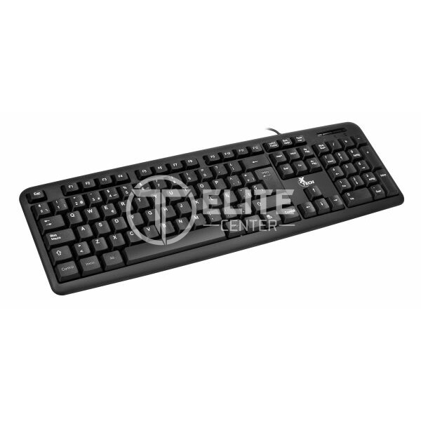 Xtech - Keyboard - Wired - Spanish - USB - Black - Standard XTK-092S - en Elite Center