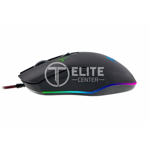 Xtech - Mouse - USB - XTM-710 - Blue venom - Gaming - Adjustable resolution settings of up to 3200dpi - 4-color LED lights - Convenient tangle-free cable - Type: 3D 6-button gaming wired mouse - Sensor: Optical - Resolution: Selectable settings with LED color indicators Red: 800 dpi Green: 1200dpi (default) Blue: 2400dpi Pink: 3200dpi - Interface: USB - Number of buttons : 6 - Lighted: Yes - Cable length: 5.2ft, braided - en Elite Center
