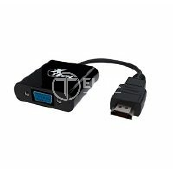 Xtech - Video adapter - 19 pin HDMI Type A - VGA - Black - XTC-363 - en Elite Center