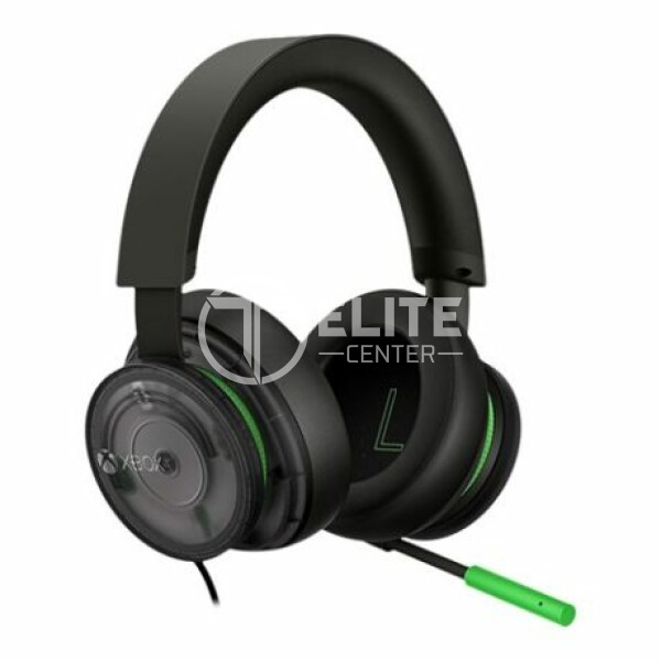 Microsoft Xbox Stereo Headset - 20th Anniversary Special Edition - auricular - tamaño completo - cableado - conector de 3,5 mm - negro, verde - en Elite Center