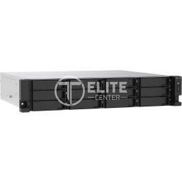 QNAP TS-1273AU-RP - Servidor NAS - 12 compartimentos - montaje en bastidor - SATA 6Gb/s - RAID 0, 1, 5, 6, 10, JBOD, 5 Hot Spare, intercambio en caliente 6, 10 repuesto rápido - RAM 8 GB - Gigabit Ethernet / 2.5 Gigabit Ethernet - iSCSI soporta - 2U - en Elite Center