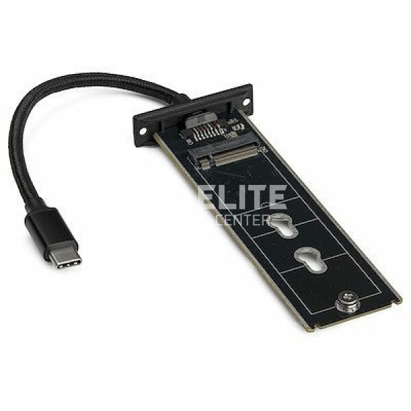 StarTech.com Caja USB 3.1 (10Gbps) USB-C para SSD M.2 SATA - Caja Externa Portátil para Disco USB Tipo C - de Aluminio - Caja de almacenamiento - M.2 - M.2 Card - USB 3.1 (Gen 2) - negro - para P/N: PEXUSB321C - en Elite Center