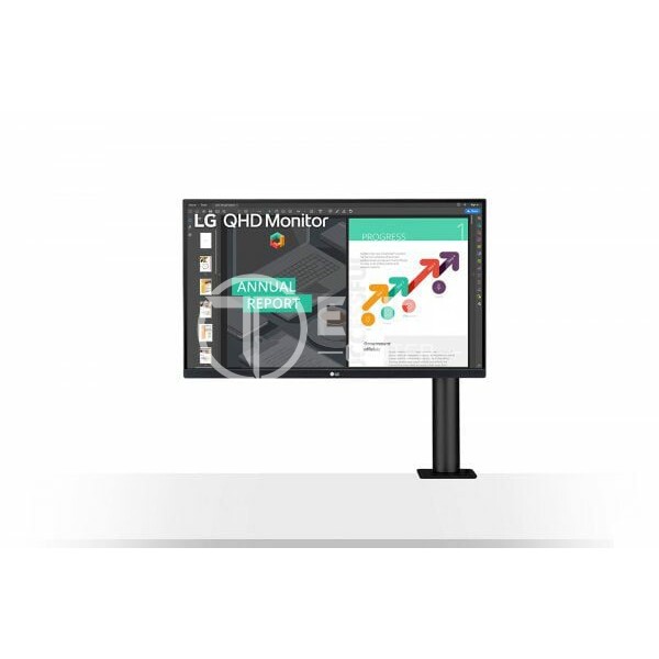 LG 27QN880-B - LED-backlit LCD monitor - 27" - 2560 x 1440 - IPS - HDMI / DisplayPort / USB - Black - en Elite Center