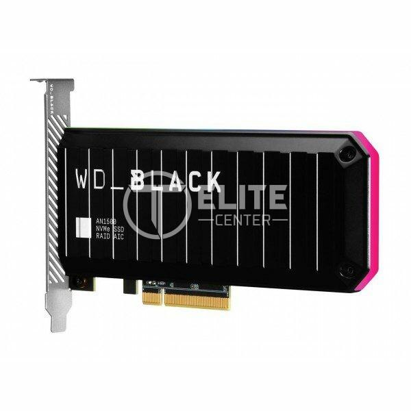 WD_BLACK AN1500 WDS400T1X0L-00AUJ0 - Unidad en estado sólido - 4 TB - interno - tarjeta PCIe - PCI Express 3.0 x8 (NVMe) - difusor de calor integrado - en Elite Center