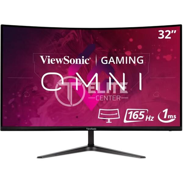 ViewSonic VX3218-PC-MHD - Gaming - monitor LED - curvado - 32" (31.5" visible) - 1920 x 1080 Full HD (1080p) @ 165 Hz - VA - 300 cd/m² - 4000:1 - 1 ms - 2xHDMI, DisplayPort - altavoces - en Elite Center