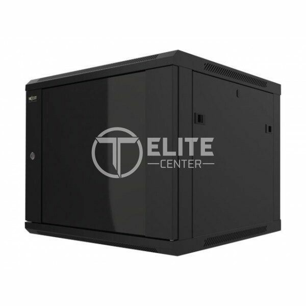Nexxt Solutions - Rack armario - instalable en pared - RAL 9005, negro barniz - 12U - 19" - en Elite Center