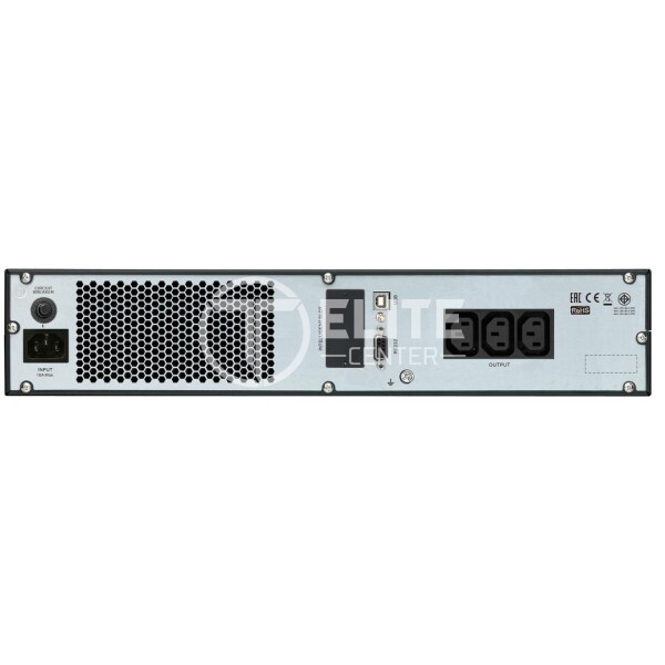 APC Easy UPS SRV SRV1KRIRK - UPS (montaje en bastidor) - CA 220/230/240 V - 800 vatios - 1000 VA - 9 Ah - RS-232, USB - conectores de salida: 3 - 2U - 19" - en Elite Center