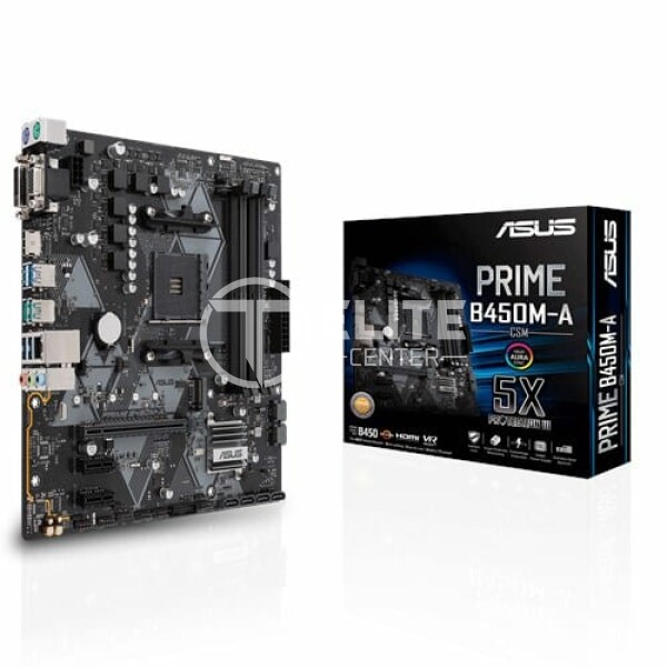Placa Madre ASUS Prime B450M-A/CSM Socket AM4/ AMD B450/ DDR4/ SATA3&USB3.1/ M.2/ A&GbE/ MicroATX - en Elite Center