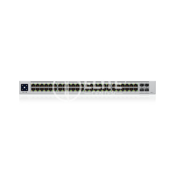 Ubiquiti UniFi Switch USW-PRO-48-POE - Conmutador - Gestionado - 48 x 10/100/1000 (40 PoE+, 8 PoE++) + 4 x 10Gb Ethernet SFP+ - montaje en rack - PoE++ (600 W) - CA 120/230 V / DC 11,5/52 V - en Elite Center