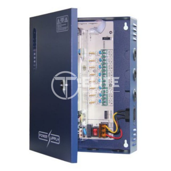 Folksafe - Power supply - KAS-DC121820 - cable included - Power supply AC input : 96-264V, 47-63Hz - Power supply output : 12VDC, 18 Channel, 20A - Output voltage regulation range: 11-15V - Tube fuse /PTC fuse selectable - Surge protection - Safety Standards: IEC / UL - en Elite Center