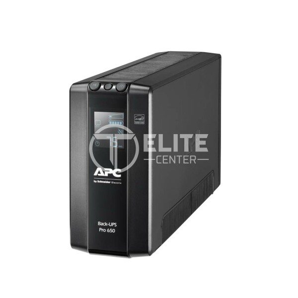 APC Back-UPS Pro BR650MI - UPS - CA 230 V - 390 vatios - 650 VA - USB - conectores de salida: 6 - negro - en Elite Center