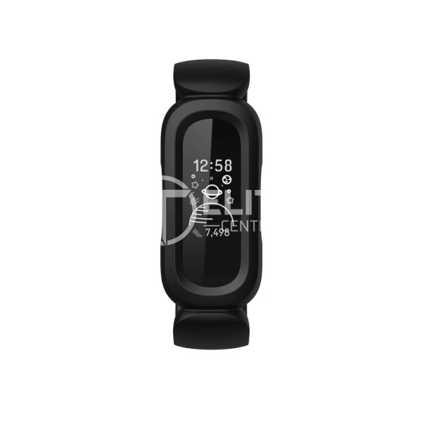 Fitbit Ace 3 - Negro - rastreador de actividad con banda - silicona - negro/rojo corredor - pantalla luminosa 0.72" - monocromo - Bluetooth - 19.3 g - en Elite Center