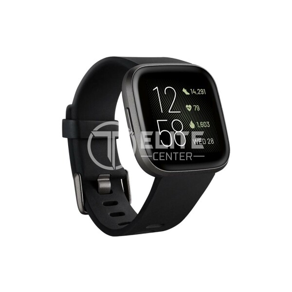 Fitbit Versa 2 - Carbón - reloj inteligente con banda - silicona - negro - Bluetooth - 40 g - en Elite Center