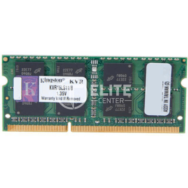 Kingston ValueRam - DDR3 SDRAM - 8 GB - 1600 MHz - Unbuffered - Non-ECC - KVR16LS11/8WP - en Elite Center