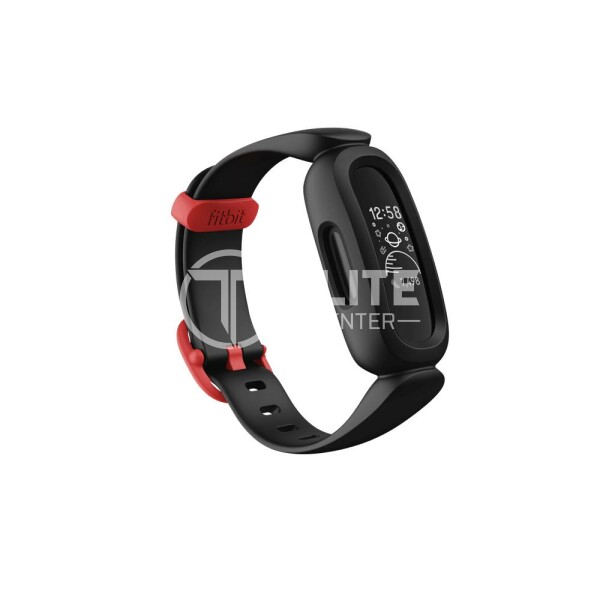 Fitbit Ace 3 - Negro - rastreador de actividad con banda - silicona - negro/rojo corredor - pantalla luminosa 0.72" - monocromo - Bluetooth - 19.3 g - en Elite Center