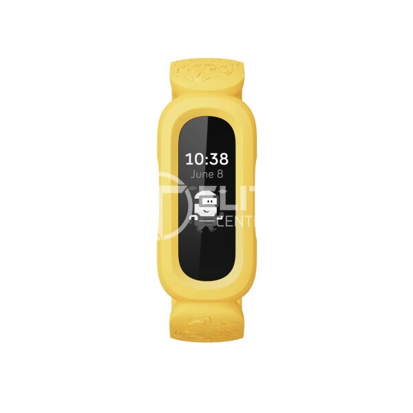 Fitbit Ace 3 - Amarillo minions - rastreador de actividad con banda - silicona - amarillo minions - tamaño de la muñeca: 116-168 mm - monocromo - Bluetooth - 19.3 g - en Elite Center