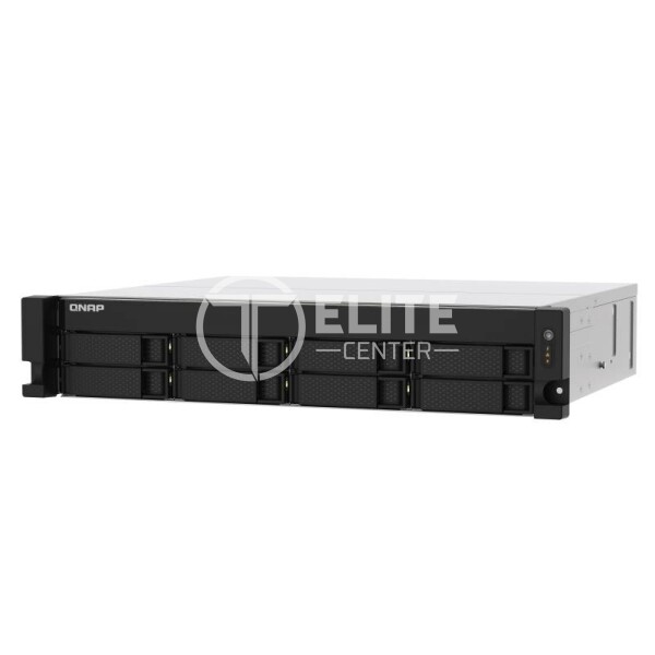 QNAP TS-873AU-RP - Servidor NAS - 8 compartimentos - montaje en bastidor - SATA 6Gb/s - RAID 0, 1, 5, 6, 10, 50, JBOD, 60 - RAM 4 GB - Gigabit Ethernet / 2.5 Gigabit Ethernet - iSCSI soporta - 2U - en Elite Center