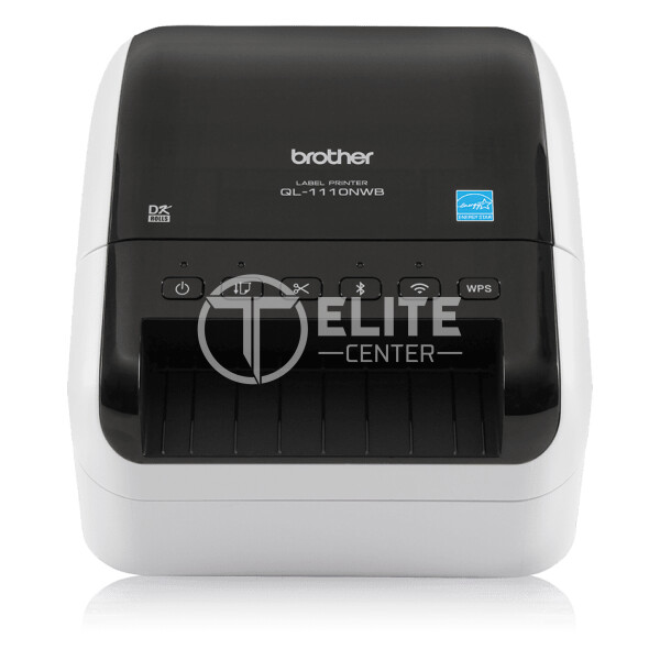 Brother QL-1110NWB - Impresora de etiquetas - térmica directa - Rollo (10,36 cm) - 300 x 300 ppp - hasta 110 mm/segundo - USB 2.0, LAN, Wi-Fi(n), Bluetooth 2.1 EDR - cortador - en Elite Center
