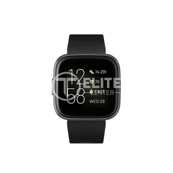 Fitbit Versa 2 - Carbón - reloj inteligente con banda - silicona - negro - Bluetooth - 40 g - en Elite Center