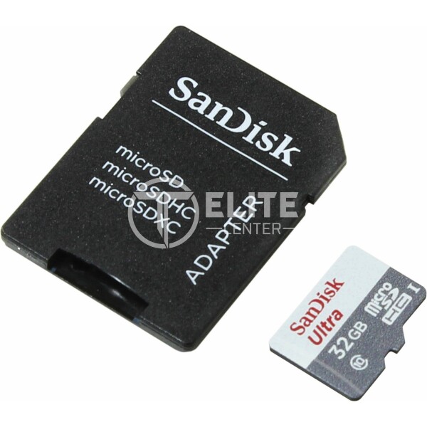 SanDisk - Flash memory card - microSDHC UHS-I Memory Card - 32 GB - 100MB - en Elite Center