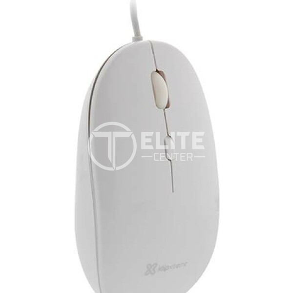 Klip Xtreme - Mouse - USB - Wired - Classic white - 4 buttons 1600dpi - en Elite Center