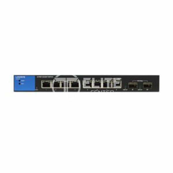Linksys Business LGS310C - Conmutador - inteligente - 8 x 10/100/1000 + 2 x 10 Gigabit SFP+ - sobremesa - alimentación cc - Conforme a la TAA - en Elite Center