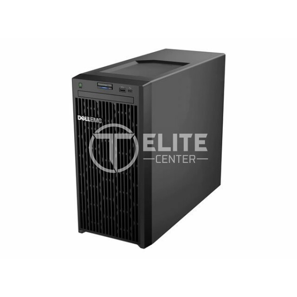 Dell EMC PowerEdge T150 - Servidor - MT - 1 vía - 1 x Xeon E-2336 / 2.9 GHz - RAM 16 GB - HDD 2 TB - Matrox G200 - GigE - sin SO - monitor: ninguno - negro - con 1 Year Basic Hardware Warranty Repair: 5x10 HW-Only 5x10 NBD Parts-Disti SNS - en Elite Center