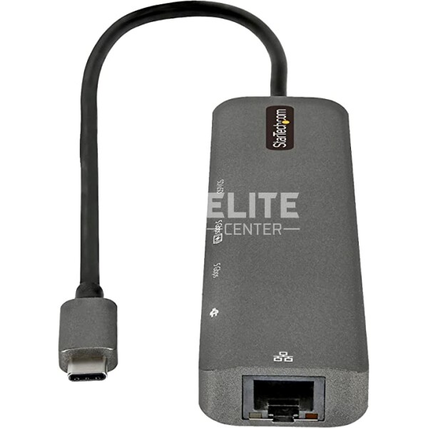 StarTech.com Adaptador Multipuertos USB C - Docking Station USB Tipo C a HDMI 2.0 4K 60Hz - Entrega de Alimentación 100W Pass-through - SD - MicroSD - Hub USB 3.0 de 2 Puertos - GbE (DKT30CHSDPD1) - Estación de conexión - USB-C / Thunderbolt 3 - HDMI - GigE - en Elite Center