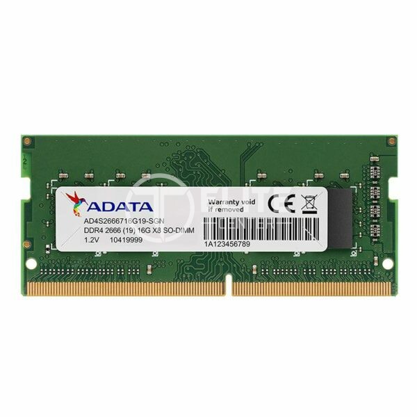 ADATA Premier Series - DDR4 - módulo - 16 GB - SO-DIMM de 260 contactos - 2666 MHz / PC4-21300 - CL19 - 1.2 V - sin búfer - no ECC - en Elite Center