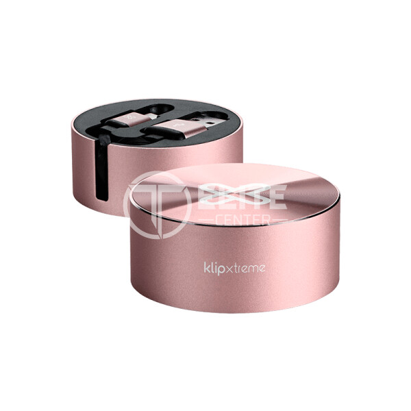 Klip Xtreme - USB-C cable - 24 pin USB-C - 4 pin USB Type A - 1 m - Rose gold - Retractable - en Elite Center