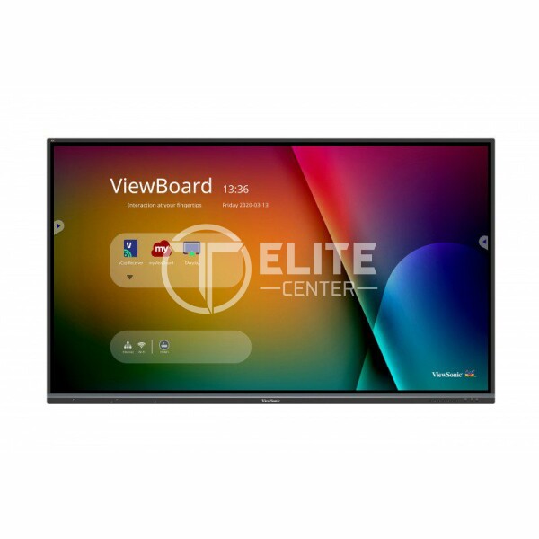 ViewSonic ViewBoard IFP8650-3 - 86" Clase diagonal (85.6" visible) pantalla LCD con retroiluminación LED - interactivo - con capacidad para PC con ranura opcional y pantalla táctil (multitáctil) - 4K UHD (2160p) 3840 x 2160 - D-LED Backlight - en Elite Center