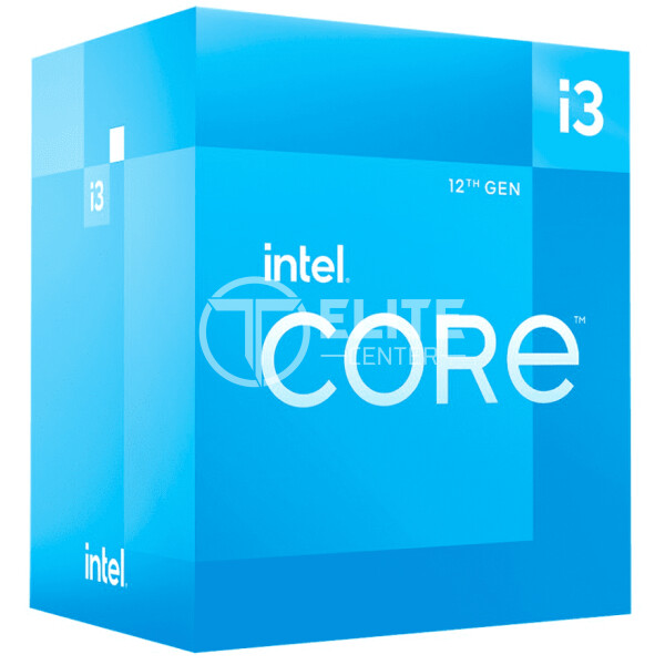 Intel Core i3 12100 - 3.3 GHz - 4 núcleos - 8 hilos - 12 MB caché - Caja - en Elite Center
