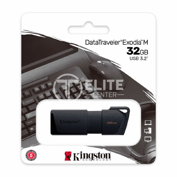 Kingston DataTraveler Exodia M - Unidad flash USB - 32 GB - USB 3.2 Gen 1 - en Elite Center