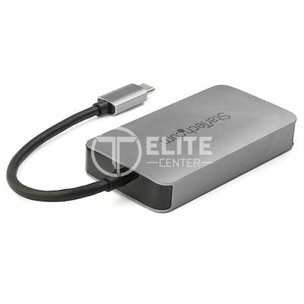 StarTech.com Adaptador USB-C a DVI - Conversor USB Tipo C a DVI con Doble Enlace - Convertidor Activo de Vídeo - 2560x1600 (CDP2DVIDP) - Adaptador de vídeo - enlace doble - USB-C (M) a DVI-I (H) - USB 3.1 - 15.2 cm - activo - gris espacio - para P/N: TB4CDOCK - en Elite Center