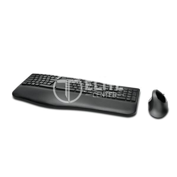 Kensington Pro Fit Ergo Wireless Keyboard and Mouse - Juego de teclado y ratón - inalámbrico - 2.4 GHz, Bluetooth 4.0 - español - negro - en Elite Center