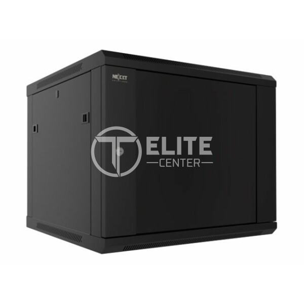 Nexxt Solutions - Rack armario - instalable en pared - RAL 9005, negro barniz - 9U - 19" - en Elite Center