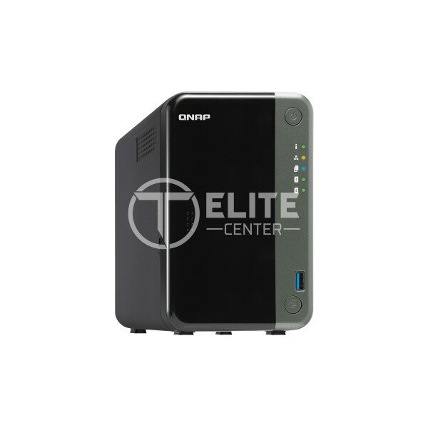 QNAP TS-253D - Servidor NAS - 2 compartimentos - SATA 6Gb/s - RAID 0, 1, JBOD - RAM 4 GB - 2.5 Gigabit Ethernet - iSCSI soporta - en Elite Center