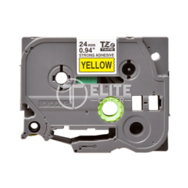Brother TZe-S651 - Adhesivo extrarresistente - negro sobre amarillo - rollo (2,4 cm x 8 m) 1 cinta(s) tipo laminado - para Brother PT-D600; P-Touch PT-3600, D800, E550, E800, P750, P900, P950; P-Touch EDGE PT-P750 - en Elite Center