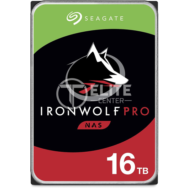 Seagate IronWolf Pro ST16000NE000 - Disco duro - 16 TB - interno - 3.5" - SATA 6Gb/s - 7200 rpm - búfer: 256 MB - con Plan de Servicio de recuperación de datos Rescue durante 2 años - en Elite Center