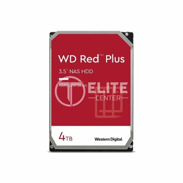 WD Red Plus NAS Hard Drive WD40EFZX - Disco duro - 4 TB - interno - 3.5" - SATA 6Gb/s - 5400 rpm - búfer: 128 MB - en Elite Center