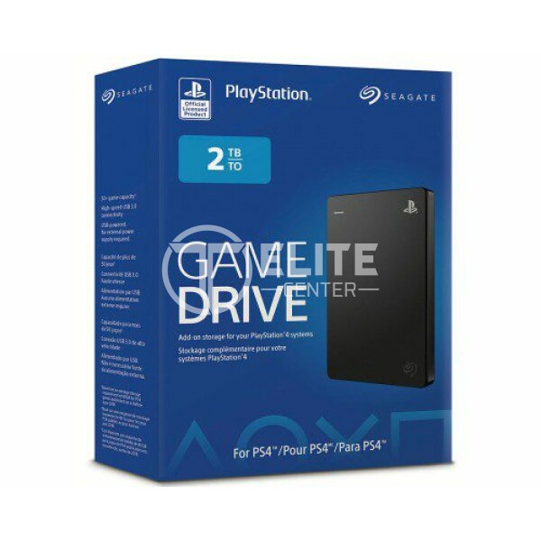 Seagate Game Drive for PS4 STGD2000100 - Disco duro - 2 TB - externo (portátil) - USB 3.0 - negro - en Elite Center