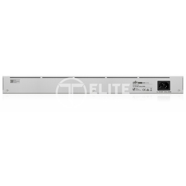 Ubiquiti UniFi Switch USW-24-POE - Conmutador - Gestionado - 24 x 10/100/1000 (16 PoE+) + 2 x Gigabit SFP - sobremesa, montaje en rack - PoE++ (95 W) - en Elite Center